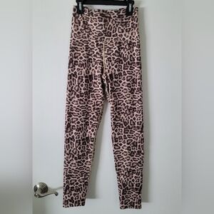 Beach Riot Sport Piper Leopard Brown High Rise Workout Legging Sz M Cheetah